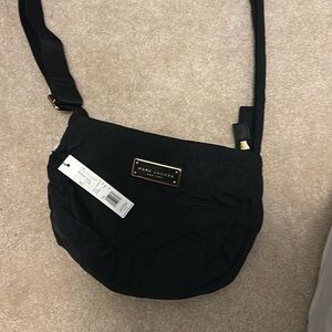 Mark Jacobs new wood tag 195 Crossbody black bag